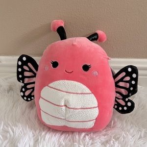 Squishmallows Andreina Pink Butterfly Squishmallow